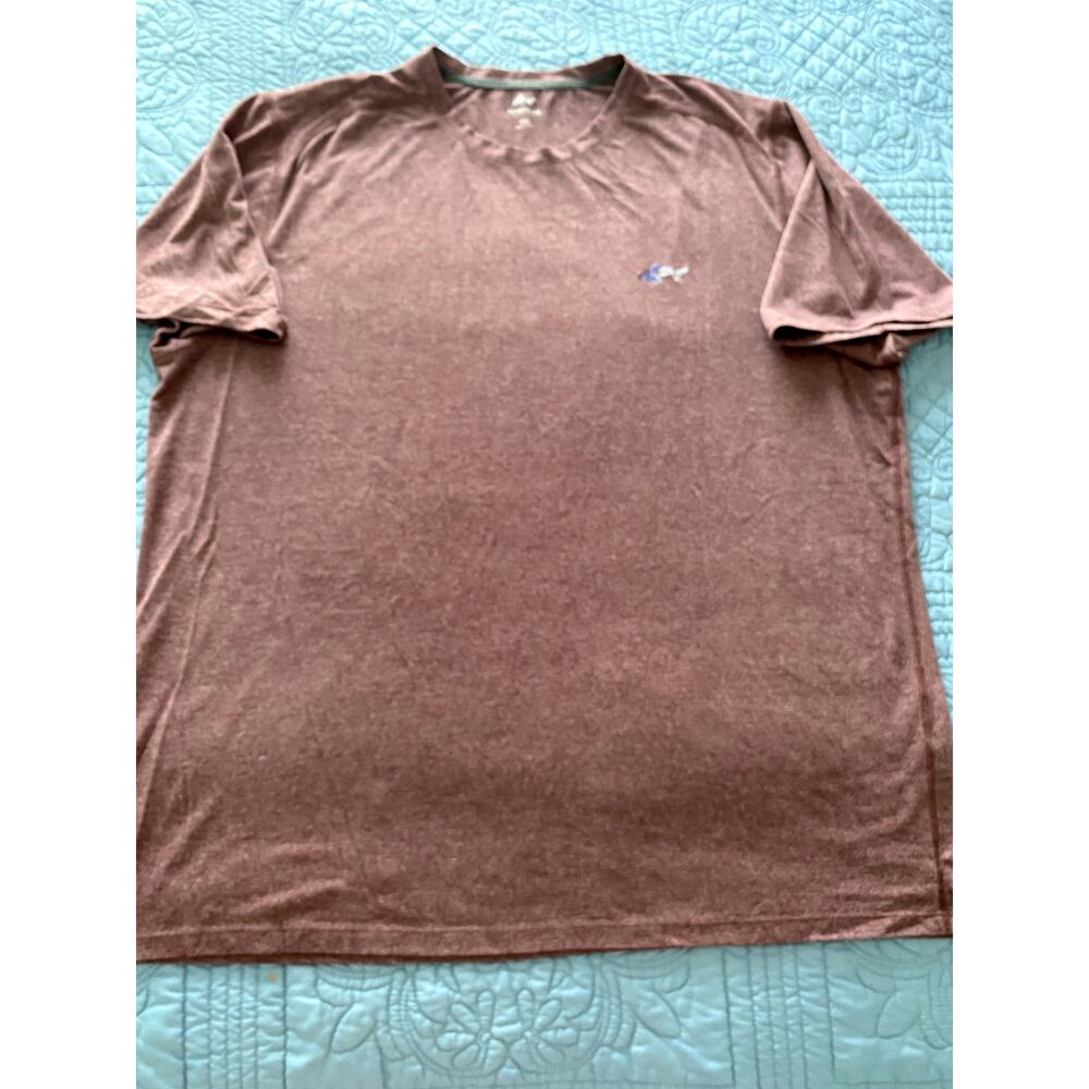 Men Greg Norman Tee Size XXL Pre Owned Maroon 002